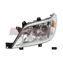 PSV/07/639-12V H3 Headlamp, Left, Without Bulbs, Mercedes Sprinter-PSV Transport Systems Bus and Coach Parts