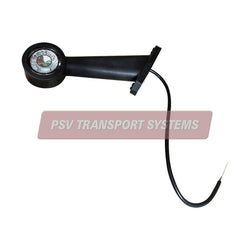 PSV/07/736-Red/White Oblique LED Outline Marker Lamp 12/24v-PSV Transport Systems Bus and Coach Parts