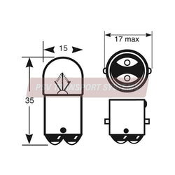 PSV/09/054-24V 5W R5W BA15d SBC Side and Tail Bulb-PSV Transport Systems Bus and Coach Parts