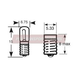 PSV/09/058-24V 3W MES E10/13 Panel Bulb-PSV Transport Systems Bus and Coach Parts