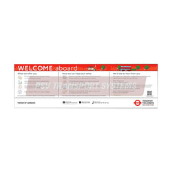 PSV/84/605-Customer Experience (Alternate) Sticker, White Text on Red Background, Black Text on White Background, 660 x 203mm-PSV Transport Systems Bus and Coach Parts