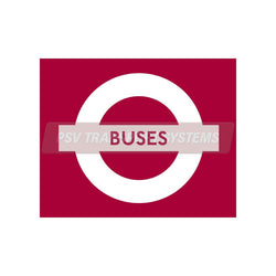 PSV/84/612-TFL Buses Roundall, 490mm, White Symbol-PSV Transport Systems Bus and Coach Parts