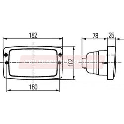 PSV/07/062-12/24V H4 Main and Dipped Beam Headlamp with Side Light-PSV Transport Systems Bus and Coach Parts
