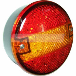 PSV/07/226-LED Stop/Tail/Indicator Lamp 24V, 140mm Diameter, 6.3mm Spade Connections-PSV Transport Systems Bus and Coach Parts