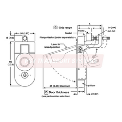 PSV/12/303-Compartment Lock-PSV Transport Systems Bus and Coach Parts