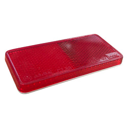 PSV/07/137-Red Reflector, Self Adhesive, 92mm x 44mm-PSV Transport Systems Bus and Coach Parts