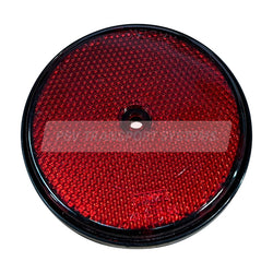 PSV/07/152-Round Red Reflector, 80mm Diameter-PSV Transport Systems Bus and Coach Parts