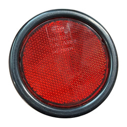 PSV/07/153-Round Red Reflector with Black Surround, 95mm Diameter-PSV Transport Systems Bus and Coach Parts