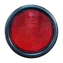PSV/07/153-Round Red Reflector with Black Surround, 95mm Diameter-PSV Transport Systems Bus and Coach Parts
