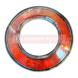 PSV/07/154-Round Red Ring Reflector Surround, 98mm Diameter-PSV Transport Systems Bus and Coach Parts