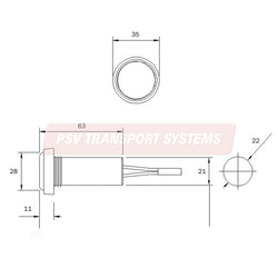PSV/07/359-24V LED Front Marker Lamp-PSV Transport Systems Bus and Coach Parts