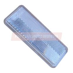 PSV/07/758-White Reflector, 108mm x 44mm-PSV Transport Systems Bus and Coach Parts