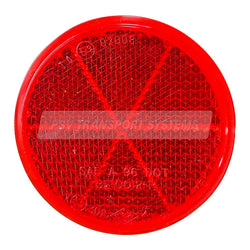 PSV/07/833-Round Red Reflector, 80mm Diameter-PSV Transport Systems Bus and Coach Parts