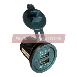 PSV/12/783-Double Output 12/24V, Output 5V 4.2Amp, Diameter 28mm-PSV Transport Systems Bus and Coach Parts
