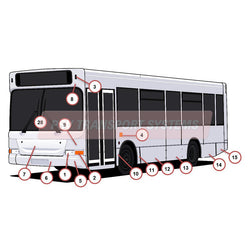 Alexander Dennis Dart Plaxton Pointer SLF MK2 Exterior Body-Alexander Dennis Dart Plaxton Pointer SLF MK2 Exterior Body-PSV Transport Systems Bus and Coach Parts