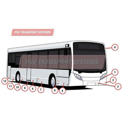 Alexander Dennis Enviro 200 Euro 5 10.8 metre Exterior Body-Alexander Dennis Enviro 200 Euro 5 10.8 metre Exterior Body-PSV Transport Systems Bus and Coach Parts