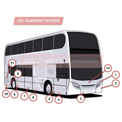 Alexander Dennis Enviro 400 Euro 4 Dennis Trident Exterior Body-Alexander Dennis Enviro 400 Euro 4 Dennis Trident Exterior Body-PSV Transport Systems Bus and Coach Parts