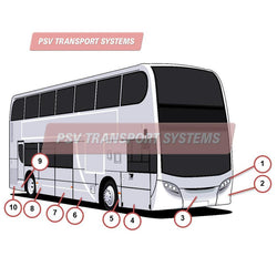 Alexander Dennis Enviro 400 Euro 5 Dennis Trident Exterior Body-Alexander Dennis Enviro 400 Euro 5 Dennis Trident Exterior Body-PSV Transport Systems Bus and Coach Parts