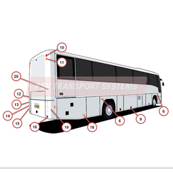 Alexander Dennis Plaxton Panther Mk 1 Exterior Body-Alexander Dennis Plaxton Panther Mk 1 Exterior Body-PSV Transport Systems Bus and Coach Parts