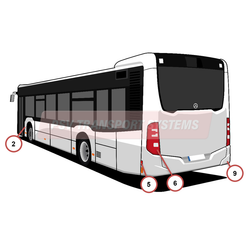 Mercedes Citaro Mk3 Exterior Body-Mercedes Citaro 0530 Mk2 Exterior Body-PSV Transport Systems Bus and Coach Parts