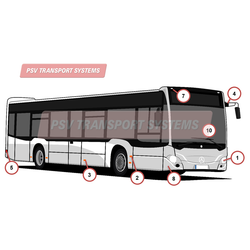 Mercedes Citaro Mk3 Exterior Body-Mercedes Citaro 0530 Mk2 Exterior Body-PSV Transport Systems Bus and Coach Parts