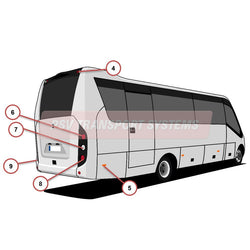 Mercedes Turas 800 Exterior Body-Mercedes Turas 800 Exterior Body-PSV Transport Systems Bus and Coach Parts