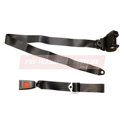 PSV/12/510-3 Point Inertia Seat Belt and Buckle, Buckle Connection Length Up to 470mm, Webbing Length Retractor to End Bracket 3140mm with Wire Loop, Horizontal Mounting-PSV Transport Systems Bus and Coach Parts