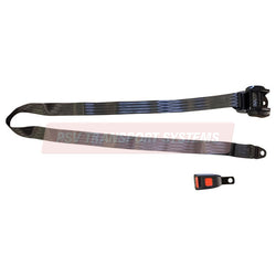 PSV/12/511-3 Point Inertia Seat Belt and Buckle, Buckle Connection Length 100mm, Webbing Length Retractor to End Bracket 3140mm with Wire Loop, Horizontal Mounting-PSV Transport Systems Bus and Coach Parts
