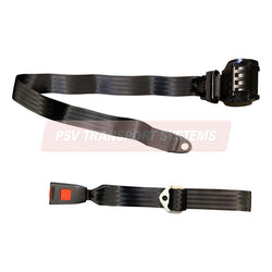 PSV/12/514-3 Point Inertia Seat Belt and Buckle, Buckle Connection Length Up to 470mm, Webbing Length Retractor to End Bracket 3140mm with Wire Loop, Vertical Mounting-PSV Transport Systems Bus and Coach Parts