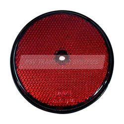 PSV/07/152-Round Red Reflector, 80mm Diameter-PSV Transport Systems Bus and Coach Parts