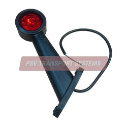 PSV/07/736-Red/White Oblique LED Outline Marker Lamp 12/24v-PSV Transport Systems Bus and Coach Parts