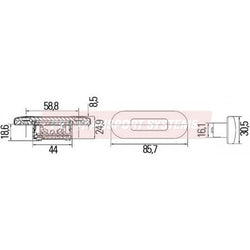 PSV/07/879-12/24V LED Interior Downlight-PSV Transport Systems Bus and Coach Parts