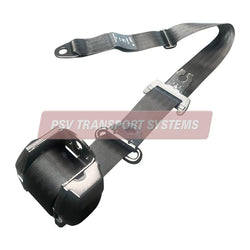 PSV/12/509-3 Point Inertia Seat Belt and Buckle, Buckle Connection Length 220mm, Webbing Length Retractor to End Bracket 3140mm with Wire Loop, Horizontal Mounting-PSV Transport Systems Bus and Coach Parts