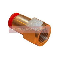 PSV/20/475-Pneumatic Fitting Connector, Straight Female Adaptor - Parallel Thread, Internal Diameter: 16mm, Thread Size: 1/4"-PSV Transport Systems Bus and Coach Parts