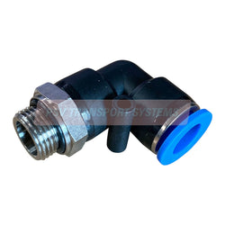 PSV/20/495-Pneumatic Fitting Connector, Swivel Elbow - Parallel Thread, Internal Diameter: 12mm, Thread Size: 3/8"-PSV Transport Systems Bus and Coach Parts