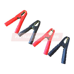 PSV/22/046-Pack of 4 Crocodile Clips, 2 Red, 2 Black, 100 Amp-PSV Transport Systems Bus and Coach Parts