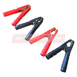 PSV/22/046-Pack of 4 Crocodile Clips, 2 Red, 2 Black, 100 Amp-PSV Transport Systems Bus and Coach Parts