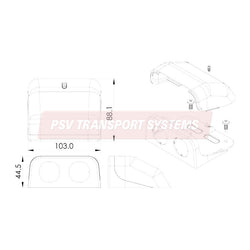 PSV/58/951-USB Table Top Mounting Pod-PSV Transport Systems Bus and Coach Parts