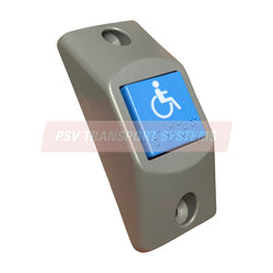 PSV/61/340-Bell Push with Grey Body and Blue Wheelchair Button for Vertical Mounting-PSV Transport Systems Bus and Coach Parts