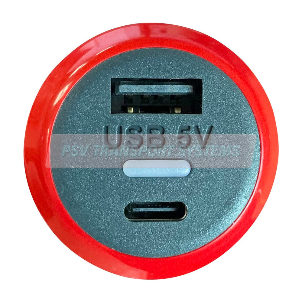 PSV/99/196-Double Output 12/24-5V USB A and USB C Charger, IP65 Rated ...