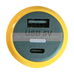 PSV/99/197-Double Output 12/24-5V USB A and USB C Charger, IP65 Rated-PSV Transport Systems Bus and Coach Parts