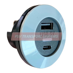 PSV/99/200-Dual Output USB A and USB C Charger, Front Fit-PSV Transport Systems Bus and Coach Parts