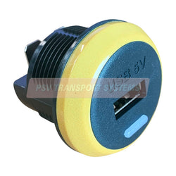 PSV/99/201-Single Output 12/24-5V USB Charger 2.1A, Diameter 36mm; Hole 30mm; Depth 55mm</p>-PSV Transport Systems Bus and Coach Parts