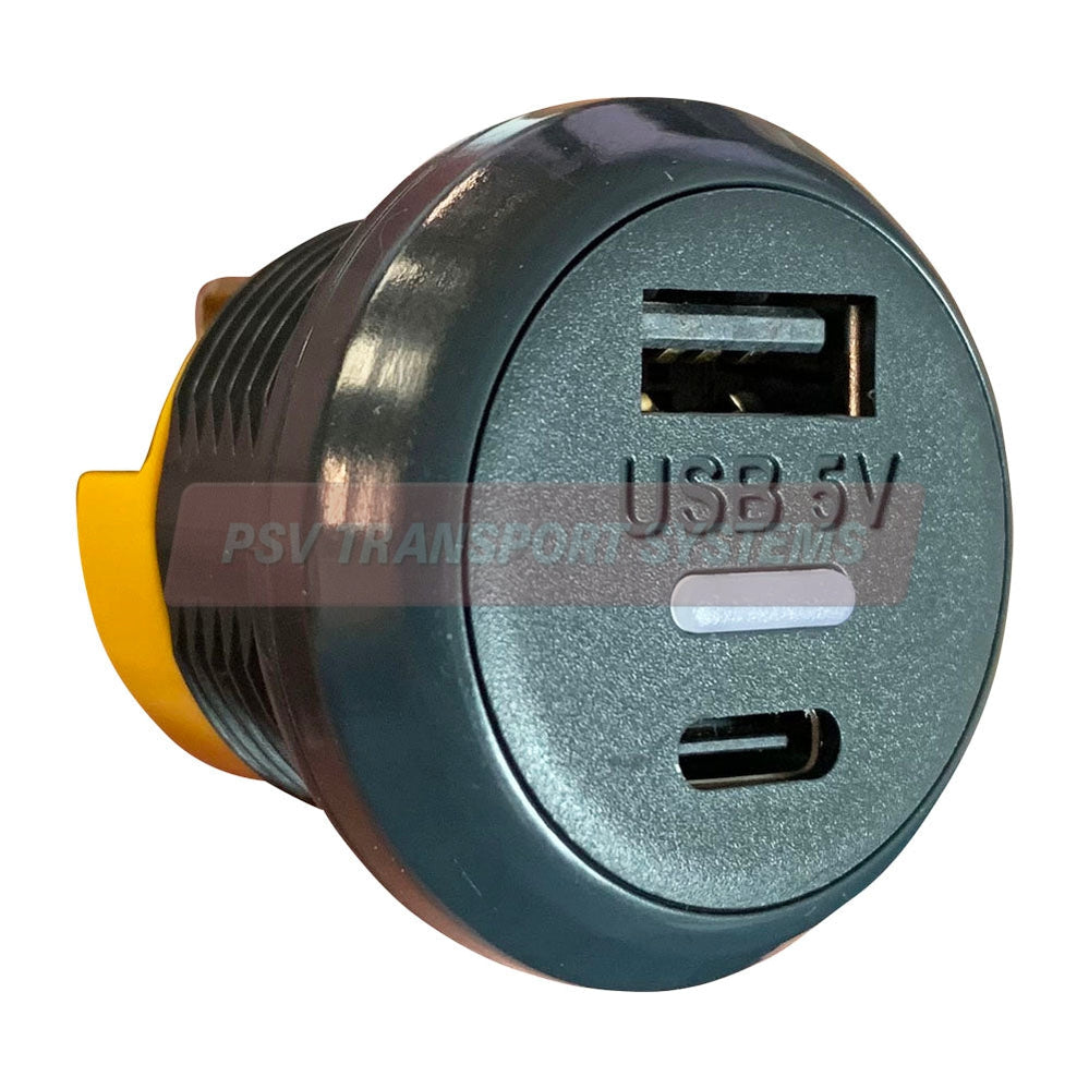 PSV/99/204-Double Output 12/24-5V USB A and USB C Charger, IP65 Rated ...