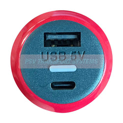 PSV/99/212-Double Output 12/24-5V USB A and USB C Charger, IP65 Rated, Slimline-PSV Transport Systems Bus and Coach Parts
