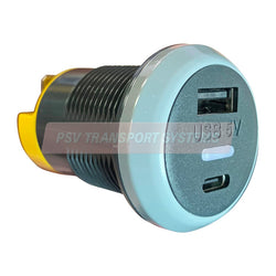 PSV/99/259-Double Output 12/24-5V USB A and USB C Charger, IP65 Rated-PSV Transport Systems Bus and Coach Parts
