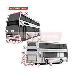 Scania N94UD East Lancs Olympus Exterior Body-Scania N94UD East Lancs Olympus Exterior Body-PSV Transport Systems Bus and Coach Parts