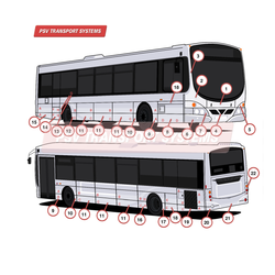 Wrightbus Eclipse B7RLE Exterior Body (Based on Body Number J067 Registration MX05 CJV)-Wrightbus Eclipse B7RLE Exterior Body (Based on Body Number J067 Registration MX05 CJV)-PSV Transport Systems Bus and Coach Parts
