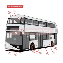 Wrightbus New Bus for London Euro 5 Exterior Body-Wrightbus New Bus for London Euro 5 Exterior Body-PSV Transport Systems Bus and Coach Parts