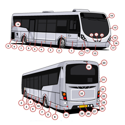 Wrightbus Streetlite 11.5m Exterior Body (Based on Body AJ335 - AJ360)-Wrightbus Streetlite 11.5m Exterior Body (Based on Body AJ335 - AJ360)-PSV Transport Systems Bus and Coach Parts